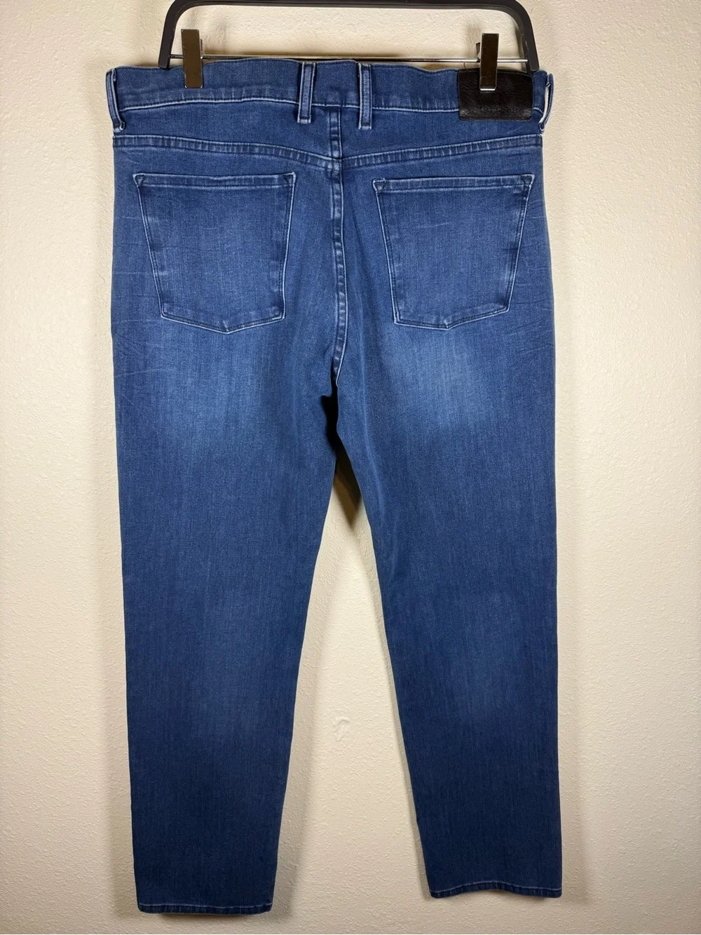 Mott & Bow Slim Straight Leg Jeans 35x31 Denim Stretch Dark Wash